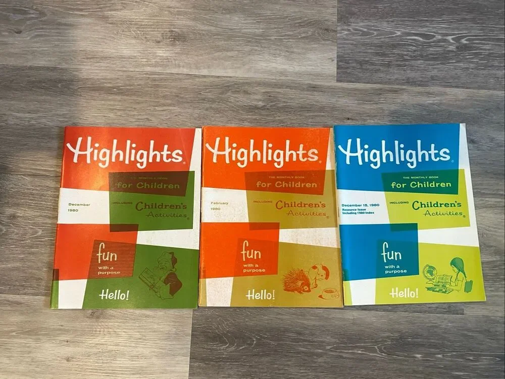 Vintage Highlights for Children Magazine Lot 17 1978-1982 Activity Books UNUSED
